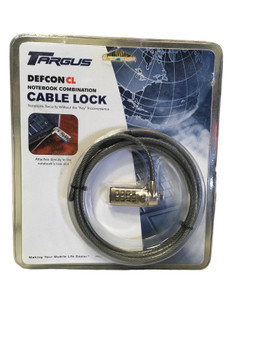 TARGUS DEFCON CL NOTEBOOK COMBINATION, CABLE LOCK W/O "Key" PA410U