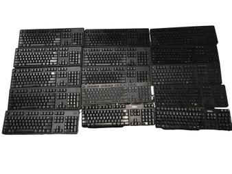 LOT of 19x MIX OF DELL, USB Keyboard