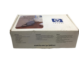 HP JetDirect 75x External Print Server J6036A w/AC Adapter & USB/Network Cables