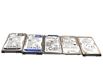 Lot Of 5 Mix Brand 160GB 2.5" Laptop Hard Drive