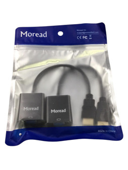 Moread DisplayPort (DP) to DVI Adapter Cable, Gold-Plated, 2-pack, New!
