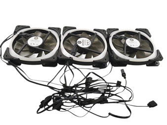  3-Pack CYBERPOWER PC ZFH122512LW Hydro Bearing Cooling Fan 12vdc 0.20A 2.4W