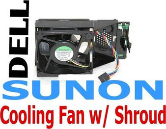 DELL SUNON CPU Cooling Fan w/ Shroud  PMD1208PMB1-A