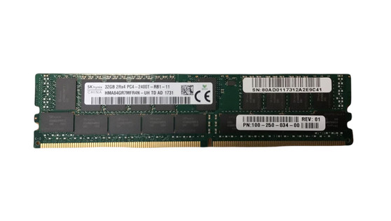 SK Hynix HMA84GR7MFR4N-UH HPE 32GB 2RX4 PC4-2400T-R MEMORY (1X32GB) 100-250-034-00