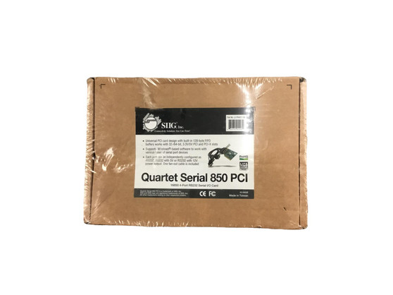 SIIG Quartet Serial 850 PCI 4 port RS232 serial I/O card