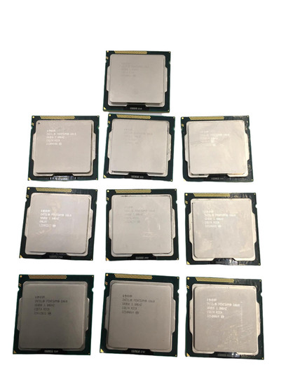 Lot of 10 Intel Pentium G860 CPU Computer Processor 3.00GHz 5 GT/s 3MB Dual Core LGA 1155/Socket H2 SR058