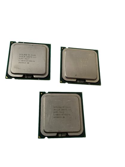 LOT OF 3 INTEL SLA94 CORE 2 DUO E4600 2.4GHZ 800MHZ 2MB LGA 775 CPU