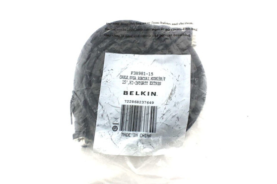 Genuine Belkin Pro Series Monitor Extension Cable 15FT F3H981-15