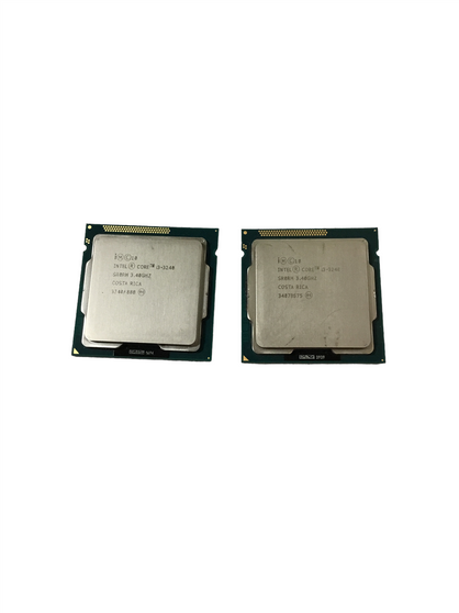 LOT OF 2 Intel Core i3-3240 3.4GHz 5 GT/s 3M LGA 1155 Desktop CPU - SR0RH