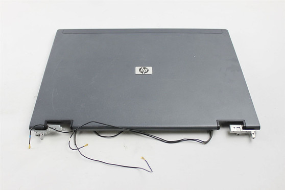 Dell Compaq NC6400 Laptop LCD Back Cover Lid w/ Cables & Hinges AM006000100