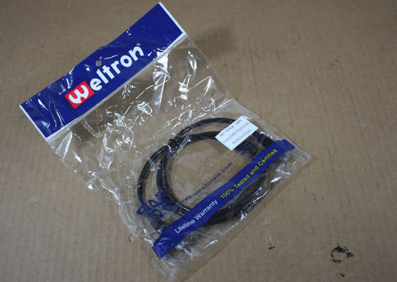 Weltron Network Cables 3' Black RJ-45 M - RJ-45 M Patch Cable 90-C5EB-3BK