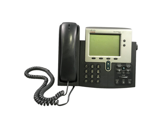 CISCO 7941G Unified IP VoIP Business Office Phone W/Base, Stand & Handset