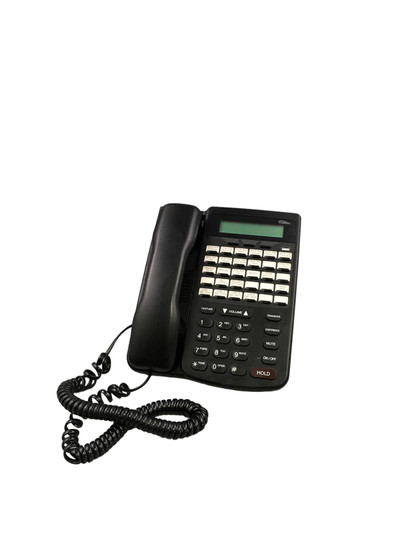 COMDIAL 7260-00 HAC Black Digital Executive Desk Phone W/Stand & Handset