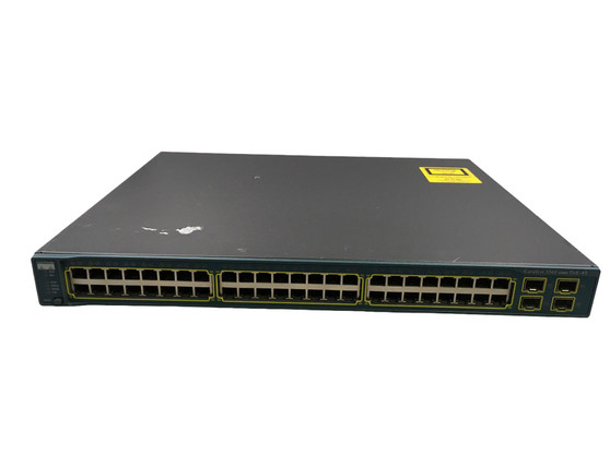 CISCO Catalyst 3560 Series PoE-48 WS-C3560-48PS-S V04 48 Port Gigabit Switch