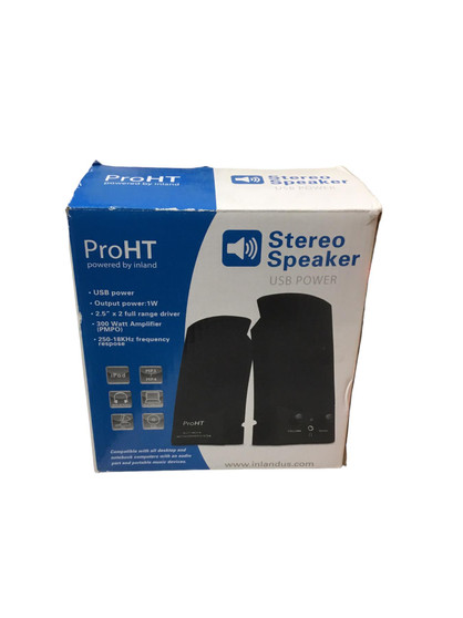 ProHT powered by inland Stereo Speaker, USB Power
