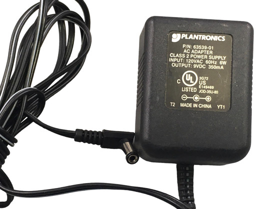 AC adapter power supply, Model JOD-35U-80 E149469, 3G72 Plantronics