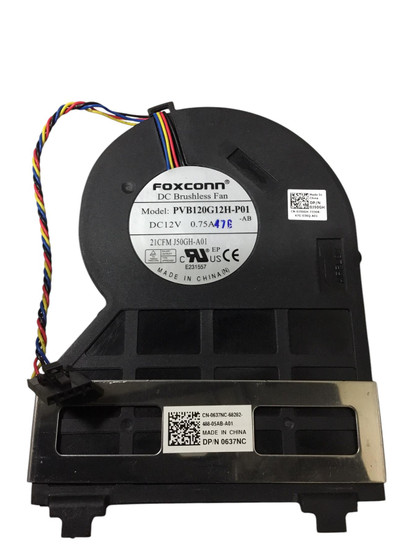 Dell OptiPlex Computer CPU Cooling Fan 0J50GH 0637NC