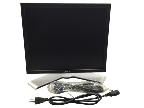 Dell 1708FPb LCD Monitor 17" 0FP816 W/ Adjustable Stand, Cord, VGA "Tested"