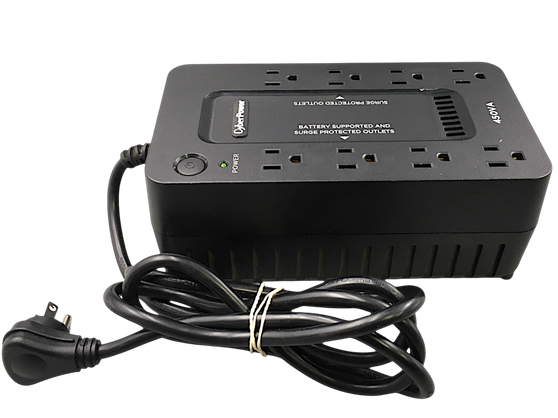 Cyber Power SE450G1 450VA / 260W UPS Battery Backup, 8 Outlets, Black