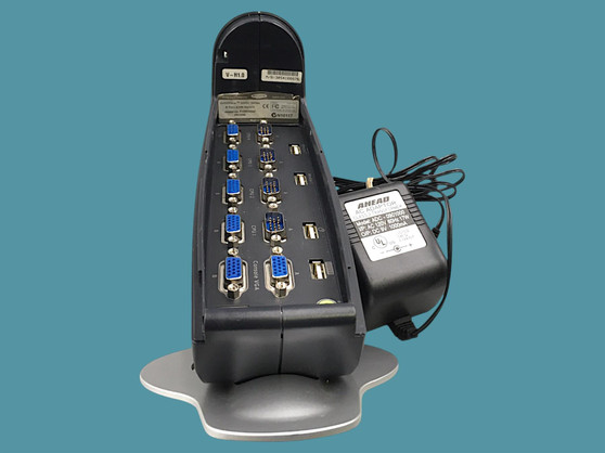 Belkin OmniView 4-Port KVM Switch W/ Audio F1DH104U Soho Series W/AC Adapter