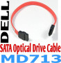 Dell MD713 9.5' Orange SATA HDD Optical Drive Cable Straight End