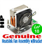 Lot of 10 HP DC5100 DC7100  Heatsink Fan Assembly with Retention Plate/Bracket 411459-001