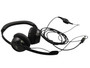 LOGI LOGITECH USB HEADSET DOUBLE EAR BLACK PADDED HEAD WIRED VOLUME SWITCH CLIP