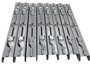 Lot of(8) Master Products Catalog Rack 4 Hole Binder Chrome DRS-4. /RS-4