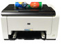 hp  CP1025nw Color laser  Jet  Printer Tested. and  working  Great No Toner
