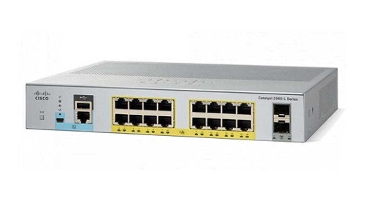 WS-C2960L-16PS-LL Cisco Catalyst 2960L Network Switch (Refurb)