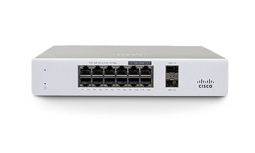 MS130-12X-HW Cisco Meraki MS130 Access Switch, 12 mGbE Ports PoE+, 240w, 10GbE Fixed Uplinks - License Required (New)