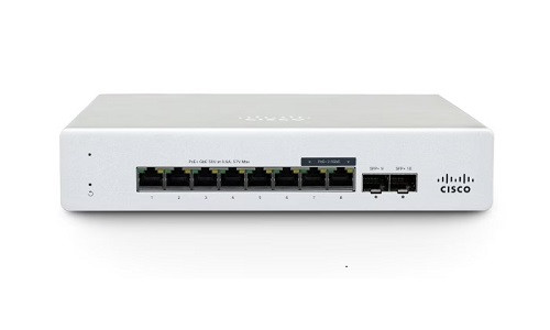 MS130-8P-HW Cisco Meraki MS130 Compact Access Switch, 8 Ports PoE, 120w, 1Gbe Fixed Uplinks (Refurb)