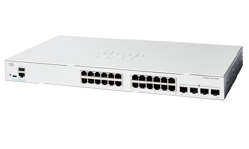C1300-24MGP-4X Cisco Catalyst 1300 Switch, 16 Port PoE+, 8 Port 2.5G PoE+, 4x10G SFP+ Uplinks (Refurb)