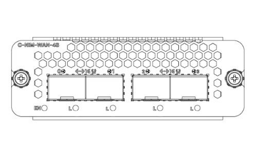 C-NIM-WAN-4S Cisco 8300 Gigabit Ethernet WAN Network Interface Module, WAN MACsec, 4x 1 Gbps SFP Port (Refurb)