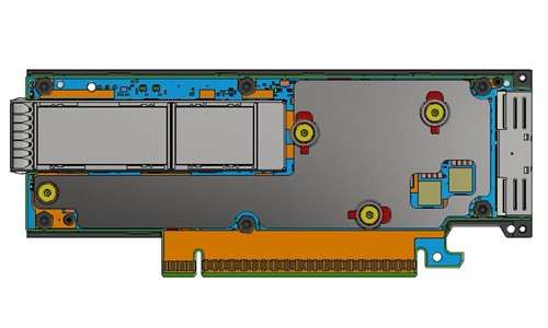 900-9X81E-00EX-SL0 NVIDIA ConnectX-8 C8180L HHHL SuperNIC, SocketDirect Extension, Crypto, Secure Boot, Partner Cooled (New)