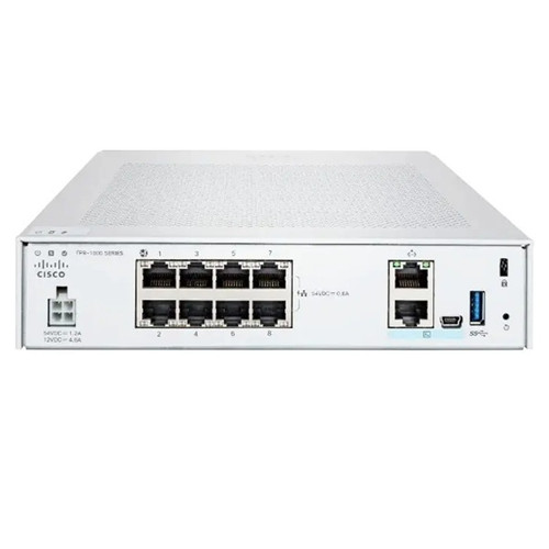 FPR1010E-ASA-K9 Cisco Firepower 1010E Appliance with Adaptive Security Appliance, Non-PoE, 75 VPN (New)