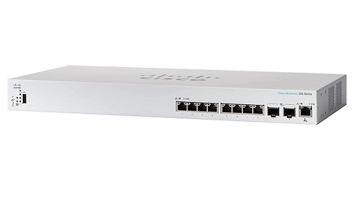 CBS350-8XT-NA Cisco Business 350 Managed Switch, 6 10Gb Port, w/10Gb SFP Combo Uplink (Refurb)