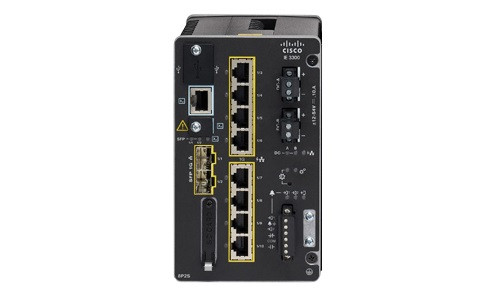 IE-3300-8T2X-A Cisco Catalyst IE3300 Rugged Switch, 8 GE/2 10G SFP Uplink Ports, Advantage (Refurb)