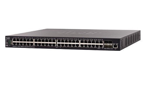 SX550X-52-K9-NA Cisco SG550X-52 Stackable Managed Switch, 48 10Gig Ethernet 10GBase-T and 4 10Gig Ethernet SFP+ Ports (New)