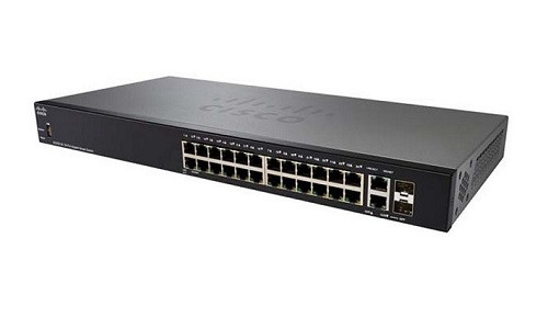 SG250-26P-K9-NA Cisco SG250-26P Smart Switch, 24 Gigabit/2 SFP Combo Ports, 195w PoE (New)