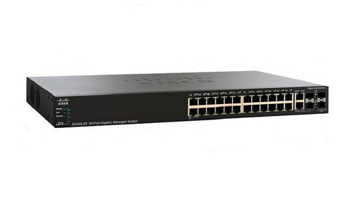 SG350-28MP-K9-NA Cisco Small Business SG350-28P Managed Switch, 24 Gigabit with 2 Gigabit SFP Combo & 2 SFP Ports, 382w PoE (New)