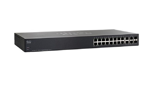SRW2016-K9-NA Cisco Small Business SG300-20 Managed Switch, 16 Gigabit/2 Combo Mini GBIC Ports (Refurb)