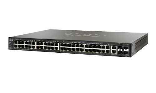 SF500-48-K9-NA Cisco SF500-48 Stackable Managed Switch, 48 10/100 and 4 Gigabit Ethernet Ports(Refurb)