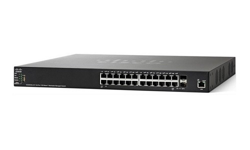 SG550XG-24T-K9-NA Cisco SG550X-24T Stackable Managed Switch, 24 10Gig Ethernet 10GBase-T and 2 10Gig Ethernet SFP+ Ports (Refurb)