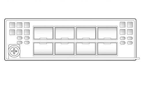 FPR2K-NM-8X1G Cisco Firepower 2100 SFP+ Network Module, 8 1G Ports (New)