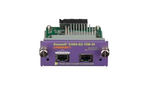 16712T Extreme Networks X460-G2 VIM-2t-TAA Virtual Interface Module, TAA-10GBase-T (Refurb)