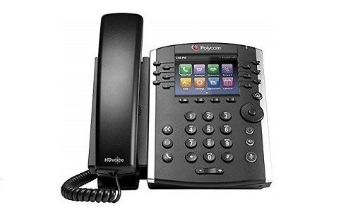 2200-48400-019 Poly VVX 401 Desktop Phone, Skype for Business, PoE (Refurb)