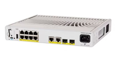 C9200CX-8P-2XGH-E Cisco Catalyst 9200CX Compact Switch 8 Port PoE+, HVDC, Network Essentials (New)