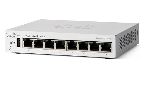 C1200-8T-D Cisco Catalyst 1200 Switch, 8 Ports, Desktop (Refurb)