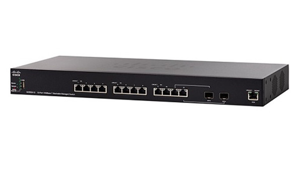 SX350X-12-K9-NA Cisco SX350X-12 Stackable Managed Switch, 12 10GBase-T and 2 10Gig SFP+ Ports (Refurb)